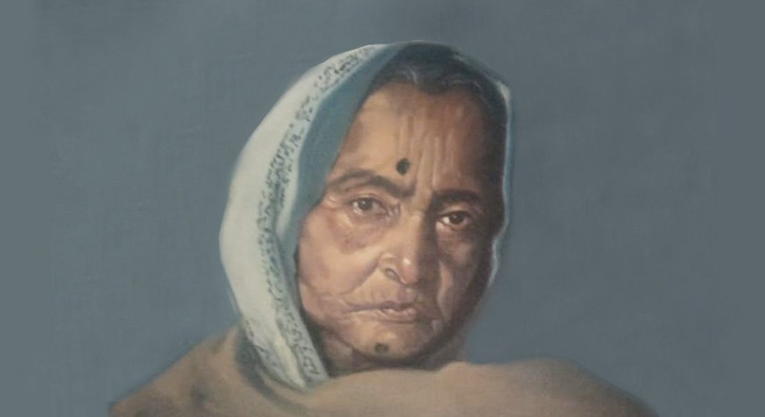 Portrait of Padma Shri Jagdamba Devi, Mithila artist, Bihar. Credit: Jyoti Karn, Noida
