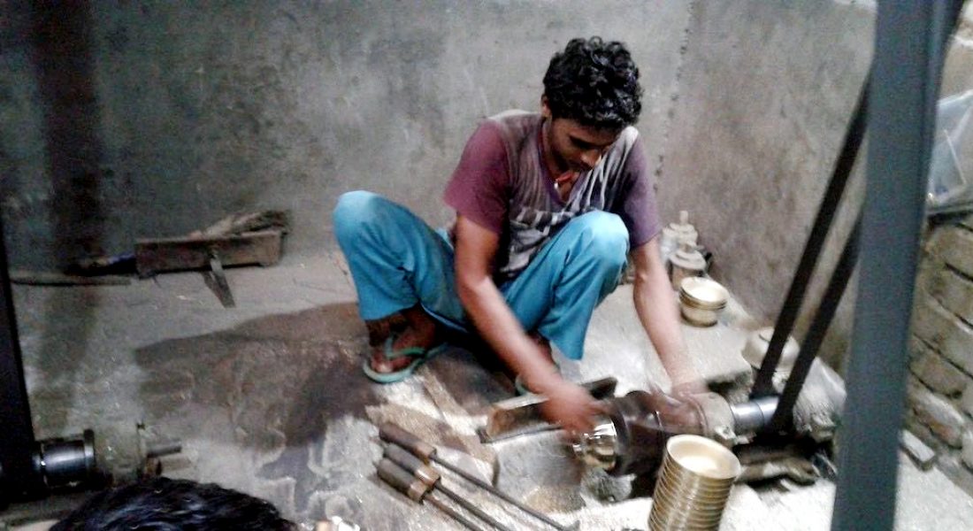 The brass utensil manufacturing units in Parev provide livelihood to many villagers. (Photo by Mohd Imran Khan)