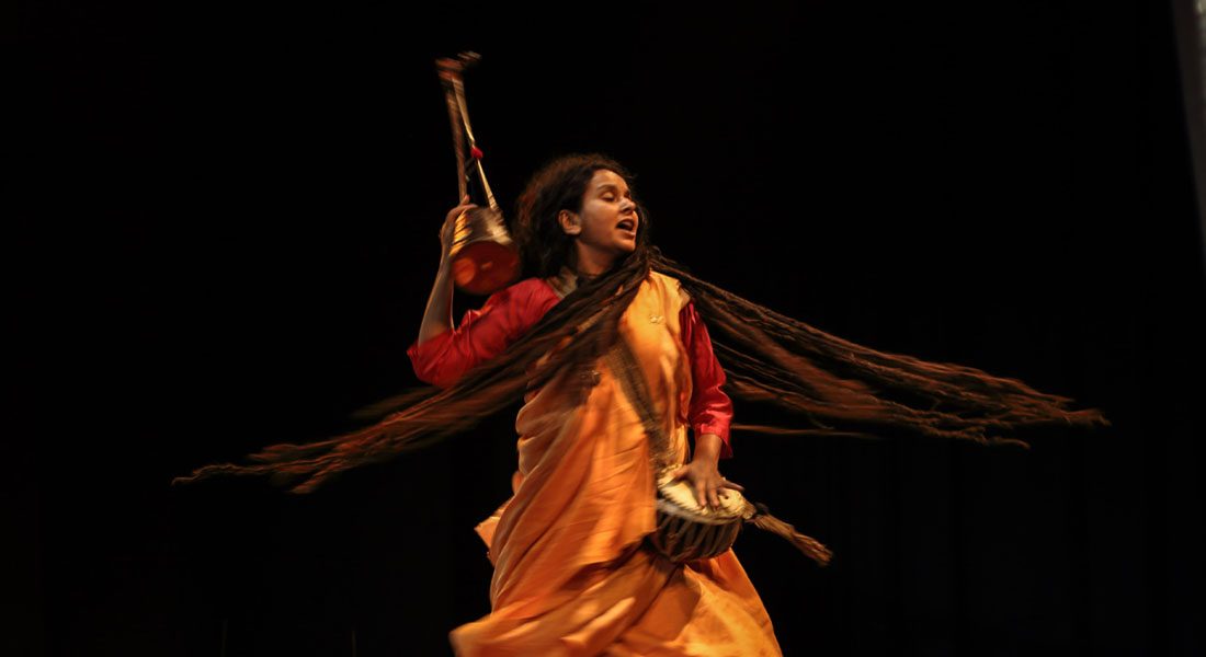 Parvathy Baul, the most recognized woman Baul performer in the world. Photo credit: Artist